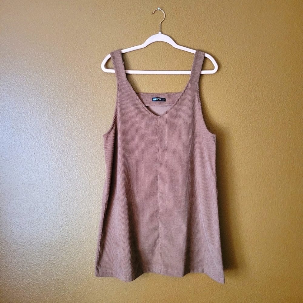 Brown Corduroy Dress
